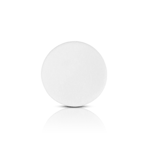 Glamorous Face Puff Round White New