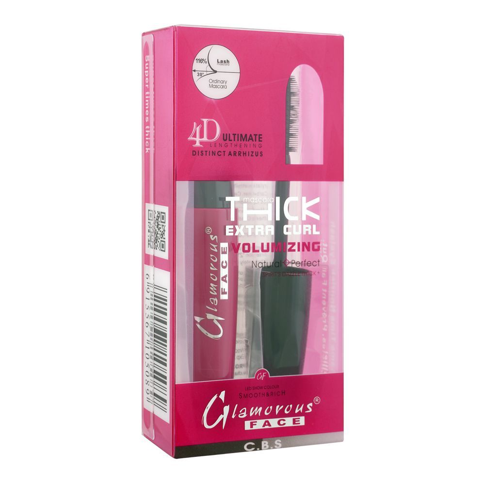 Glamorous Face Thick Extra Curl Volumizing Mascara