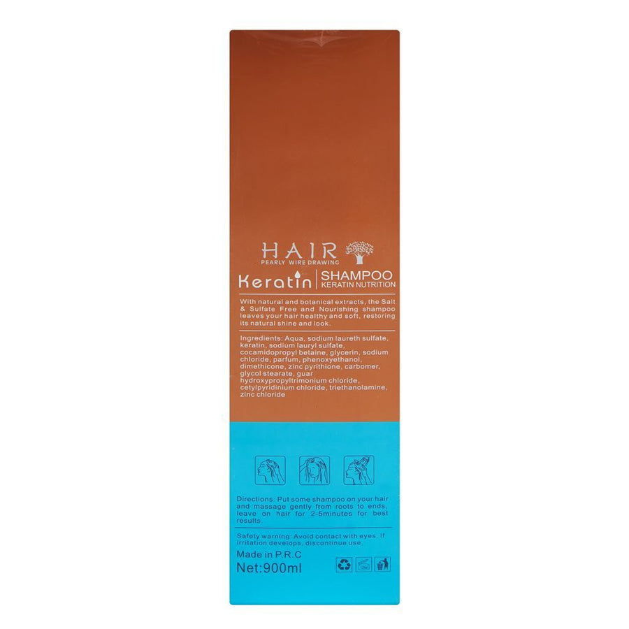 Keratin Nutrition Moisturizing & Smooth Shampoo 900 ML