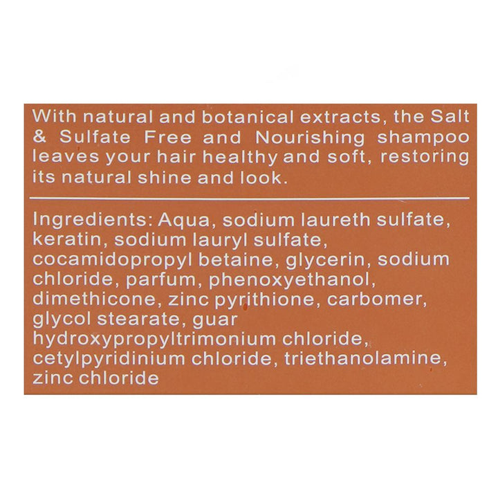 Keratin Nutrition Moisturizing & Smooth Shampoo 900 ML