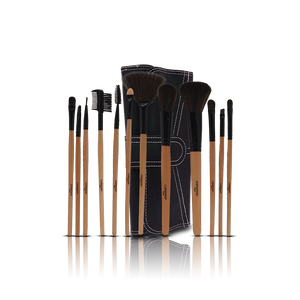 Glamorous Face 12 Piece Leather Brush set