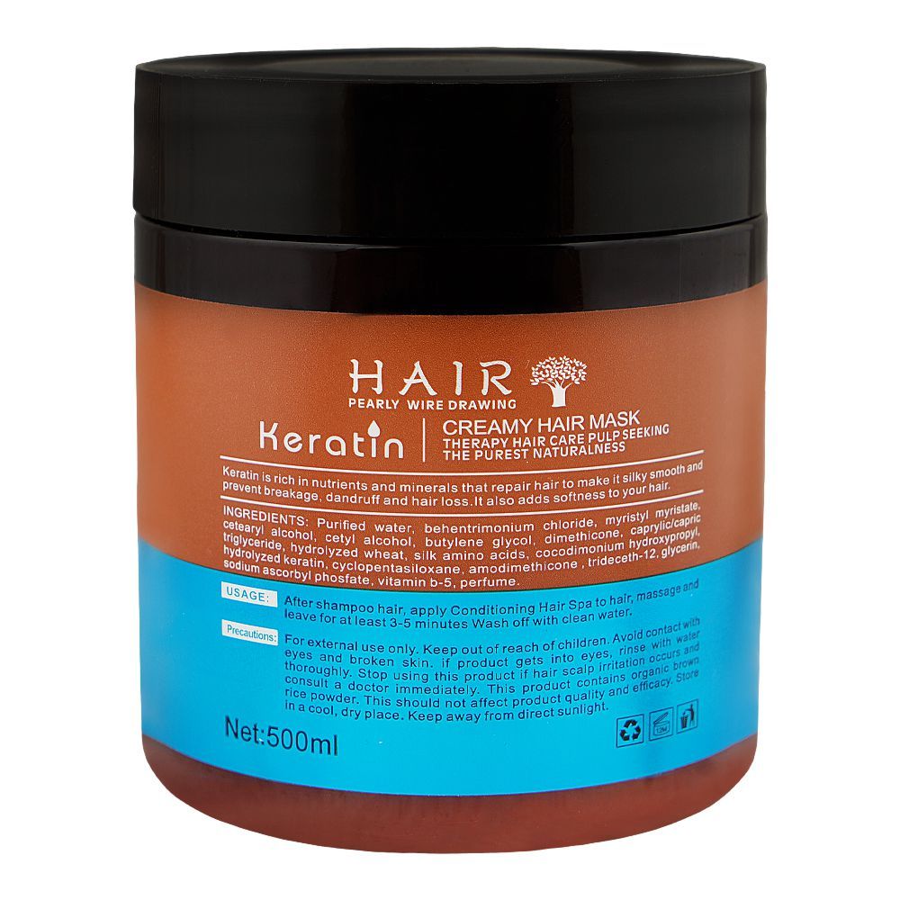 Keratin Moisturizing & Smooth Creamy Hair Mask 500 ML