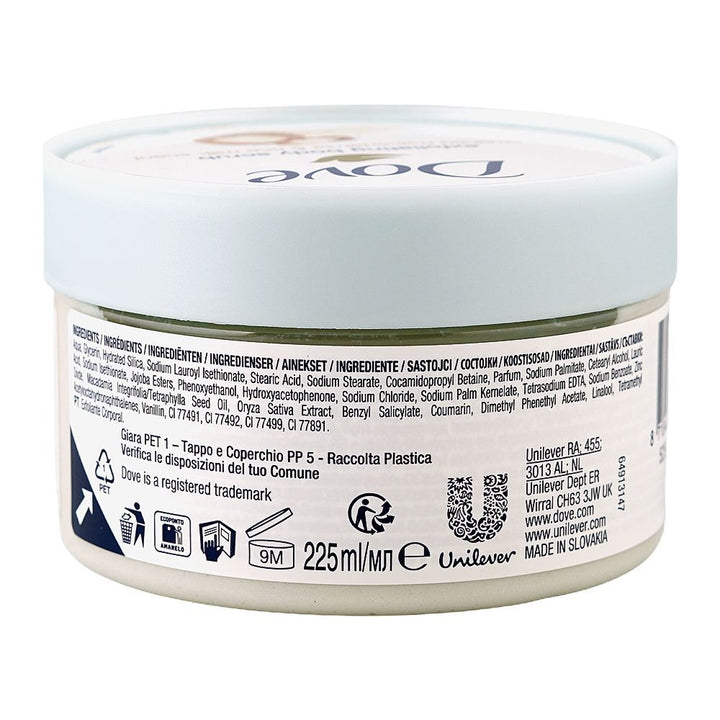 Dove Crushed Macadamia & Rice Milk Scent Exfoliating Body Scrub 225 ML