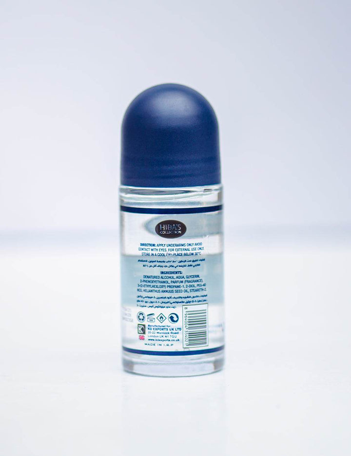 Hiba's collection (Blue de Blue Roll On Deodorant For Men) 60ml