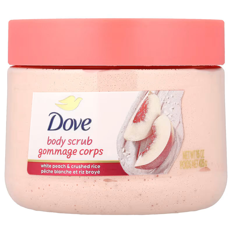 Dove Body Scrub White Peach & Crushed Rice 425 GM