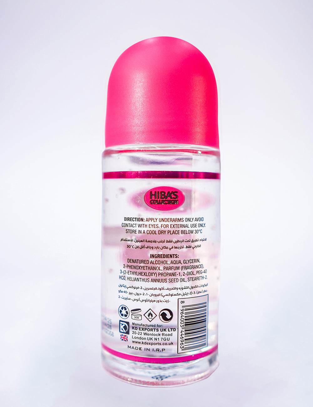 Hiba's collection (Love Cost Roll On Deodorant For Women) 60ml