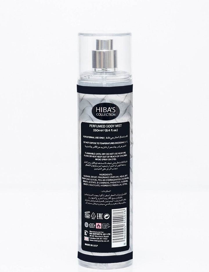 Hiba's Collection (Creedy Black Body Mist For Men) 250ml