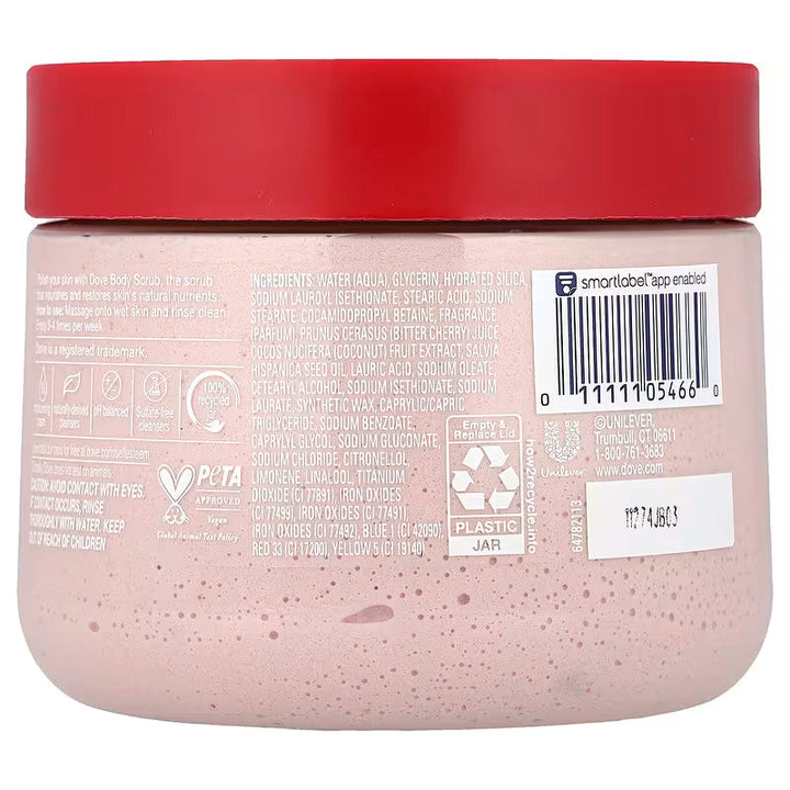 Dove Body Scrub Crushed Cherries & Chia Milk 425 GM