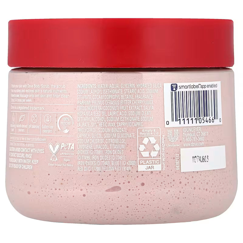 Dove Body Scrub Crushed Cherries & Chia Milk 425 GM