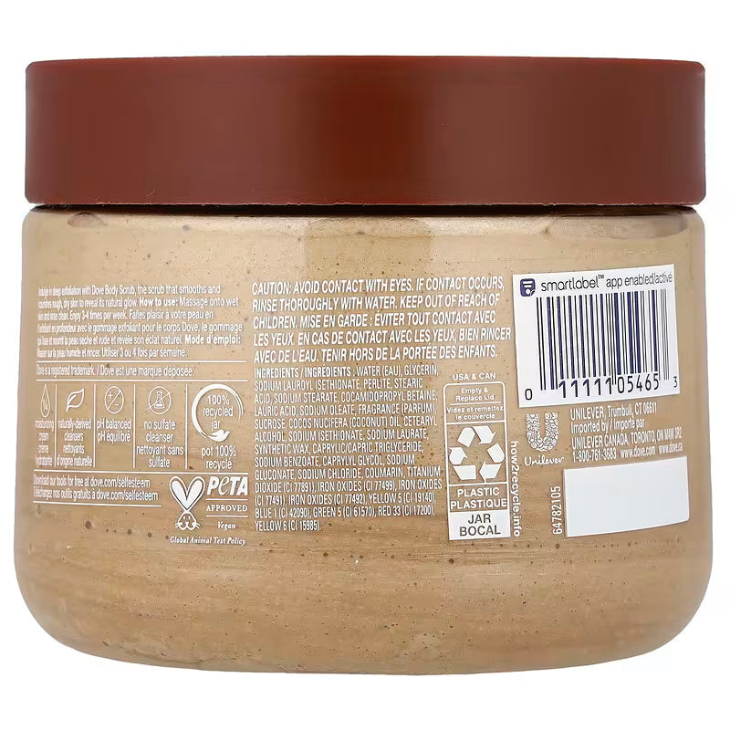 Dove Body Scrub Brown Sugar & Coconut Butter 425 GM