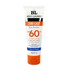 Body Luxuries Sunscreen Zero Cast Cloud Matte SPF60 60 GM