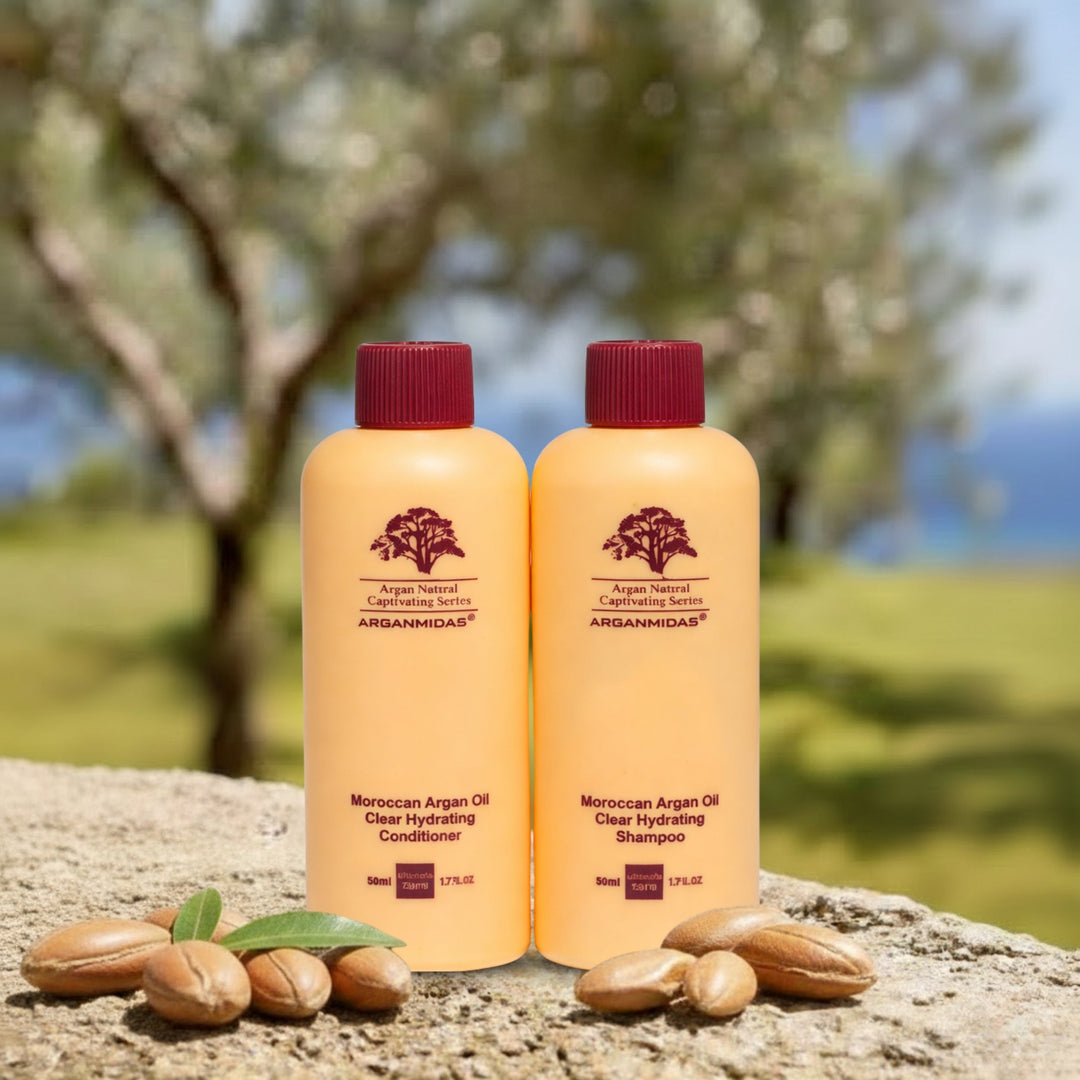 Arganmidas Oil Clear Hydrating Shampoo & Conditioner Set (50ML x 2)