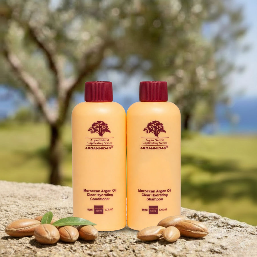 Arganmidas Oil Clear Hydrating Shampoo & Conditioner Set (50ML x 2)