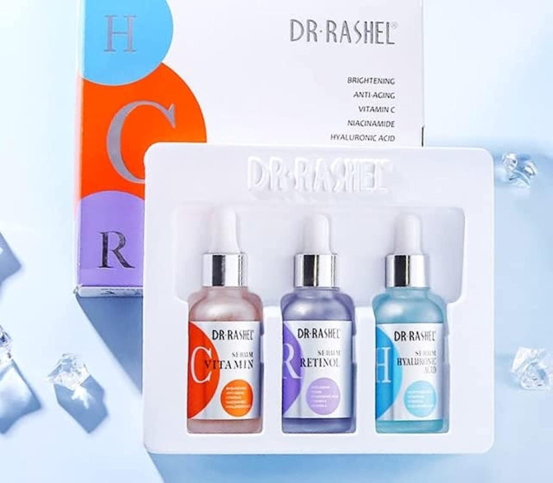 Dr. Rashel Anti-aging Moisturizing Complete Facial Serum Set Pack of 3