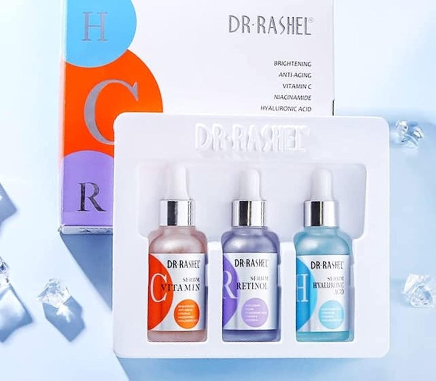 Dr. Rashel Anti-aging Moisturizing Complete Facial Serum Set Pack of 3