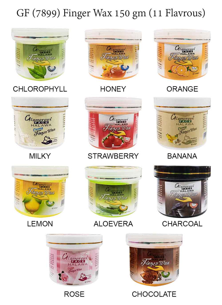 Glamorous Face Finger Wax 150 GM 11 Flavors