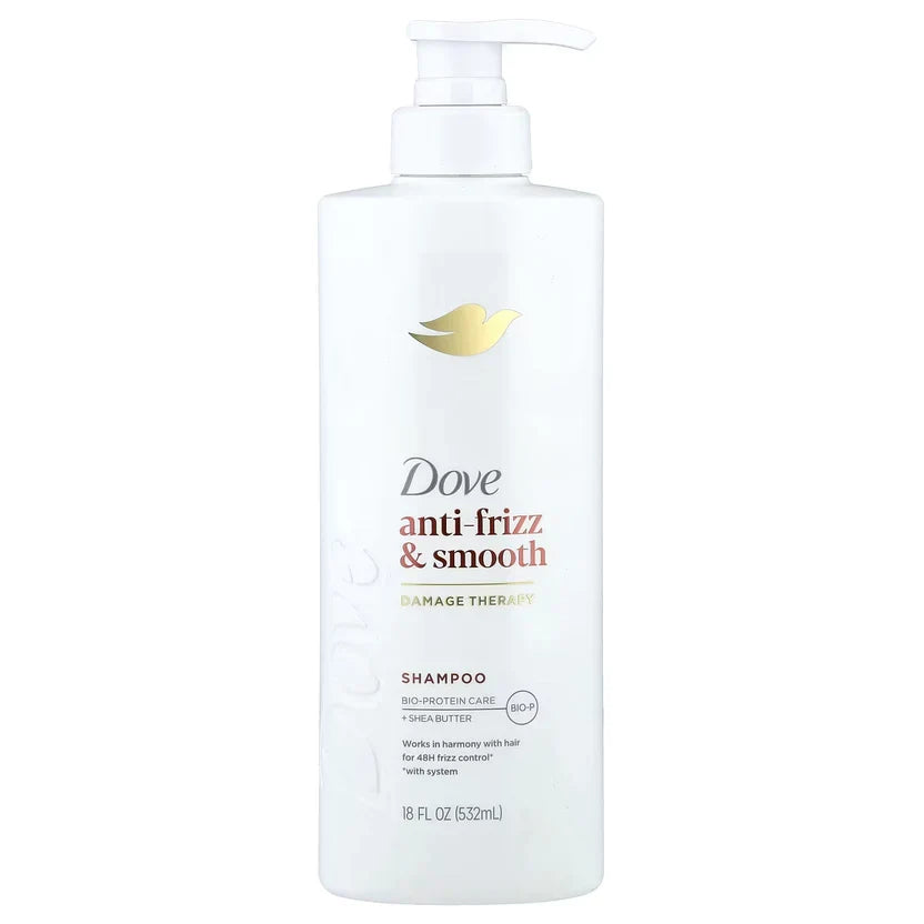 Dove Anti-Frizz & Smooth Damage Therapy Shampoo 532 ML