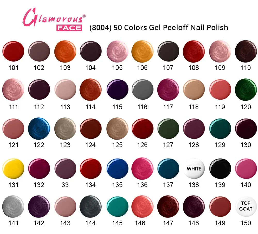 Glamorous Face Gel Peel Off Nail Polish