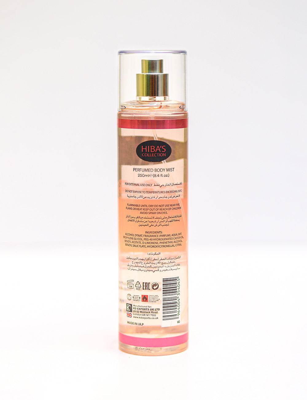 Hiba's Collection (VBC De Paris Body Mist For Women) 250ml
