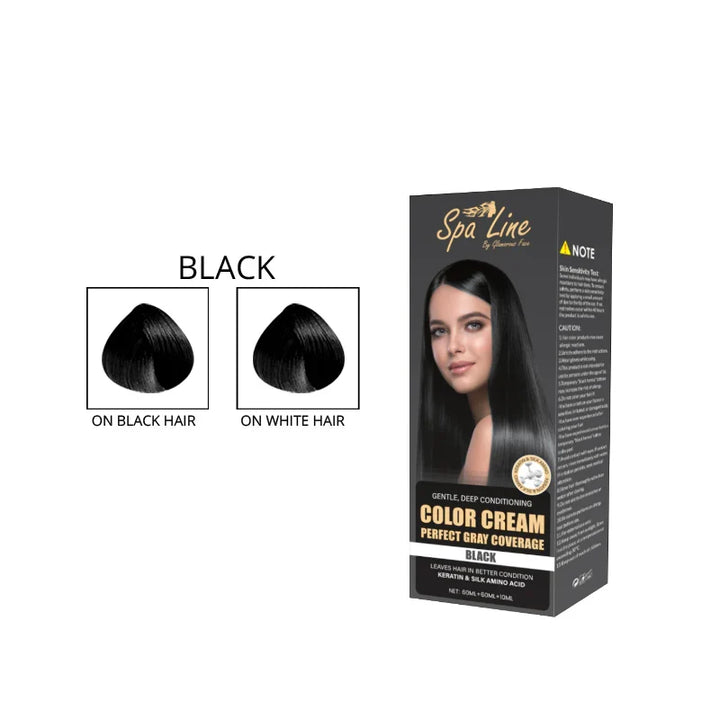 Spa Line Hair Color Cream Perfect Gray Coverage 110 ML