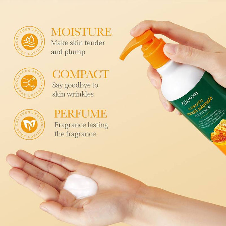 Bioaqua Vitamin E Manuka Moisturizing Honey Body Lotion 300g