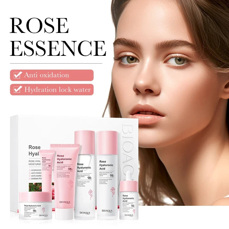 BIOAQUA Rose Hyaluronic Acid 6 Pcs Skincare Set