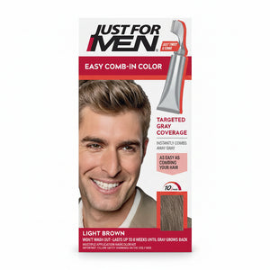 Just For Men Easy Comb-in Hair Color Light Brown A-25