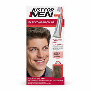 Just For Men Easy Comb-in Hair Color Medium Brown A-35
