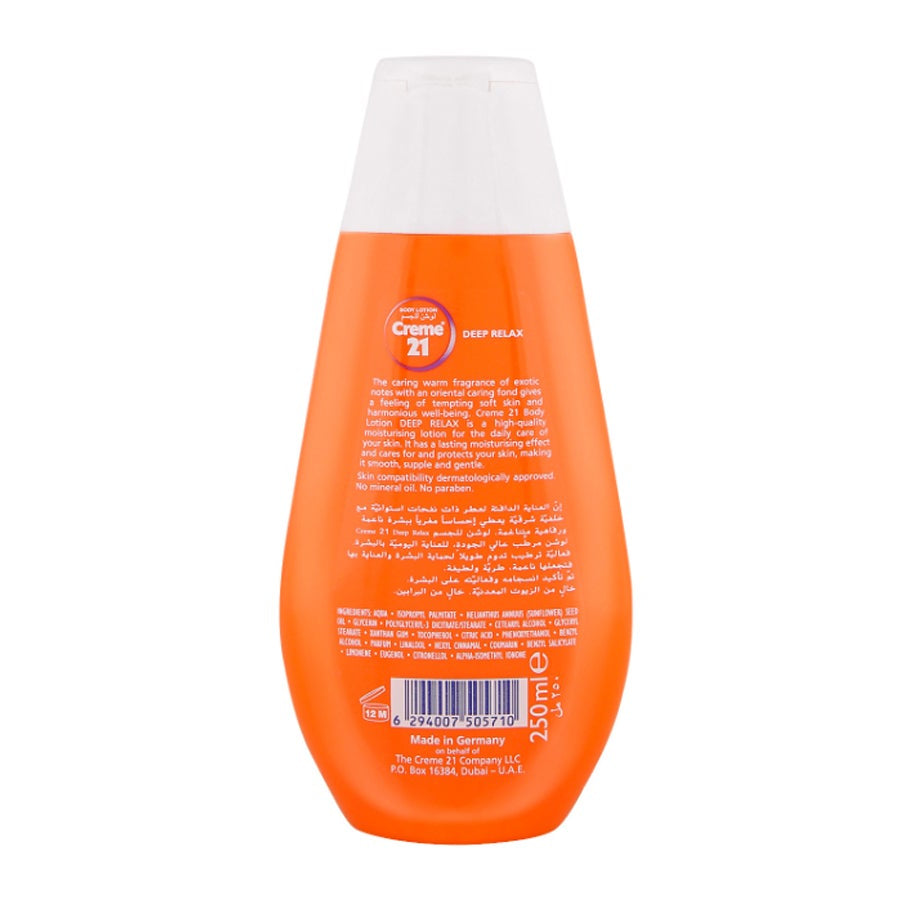 Creme 21 Deep Relax Body Lotion 250 ML