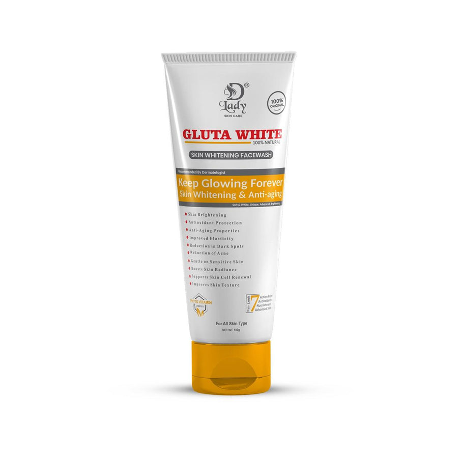D Lady Gluta White Skin Whitening Facewash 100 GM