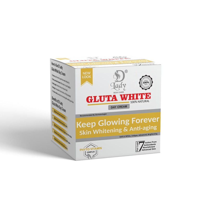 D Lady Gluta White Face Whitening & Brightening Day Cream