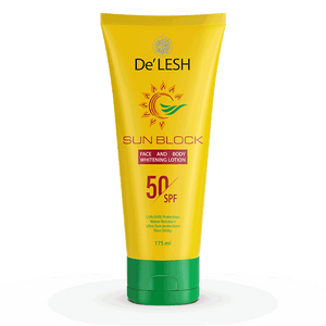 De'Lesh SPF 50 Sun Block Face & Body Whitening Lotion