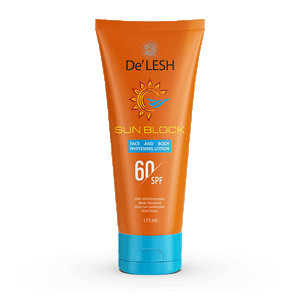 De'Lesh SPF 60 Sun Block Face & Body Whitening Lotion