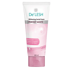 De'Lesh Whitening Facial Foam Perfect White Face Wash 100 ML