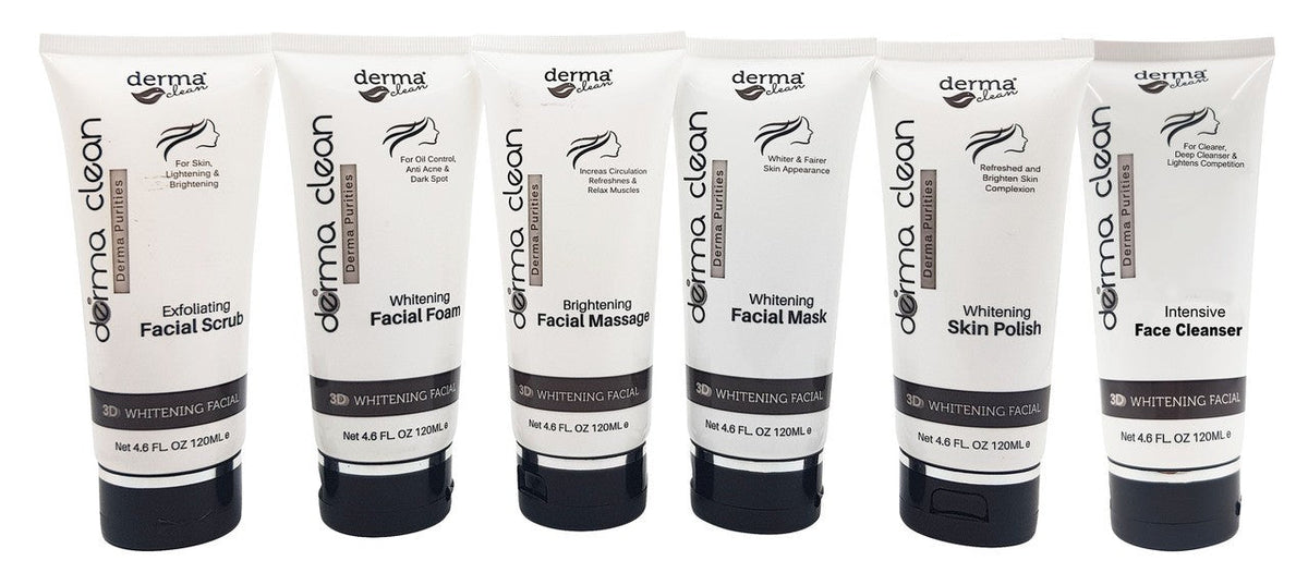Derma Clean 3D Whitening Facial Kit 120 ML