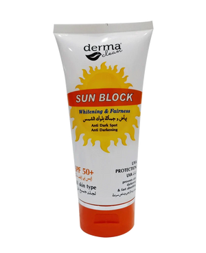 Clearance sale Derma Clean Sun Block SPF 50+ UVA 150 ML  Expair 2023