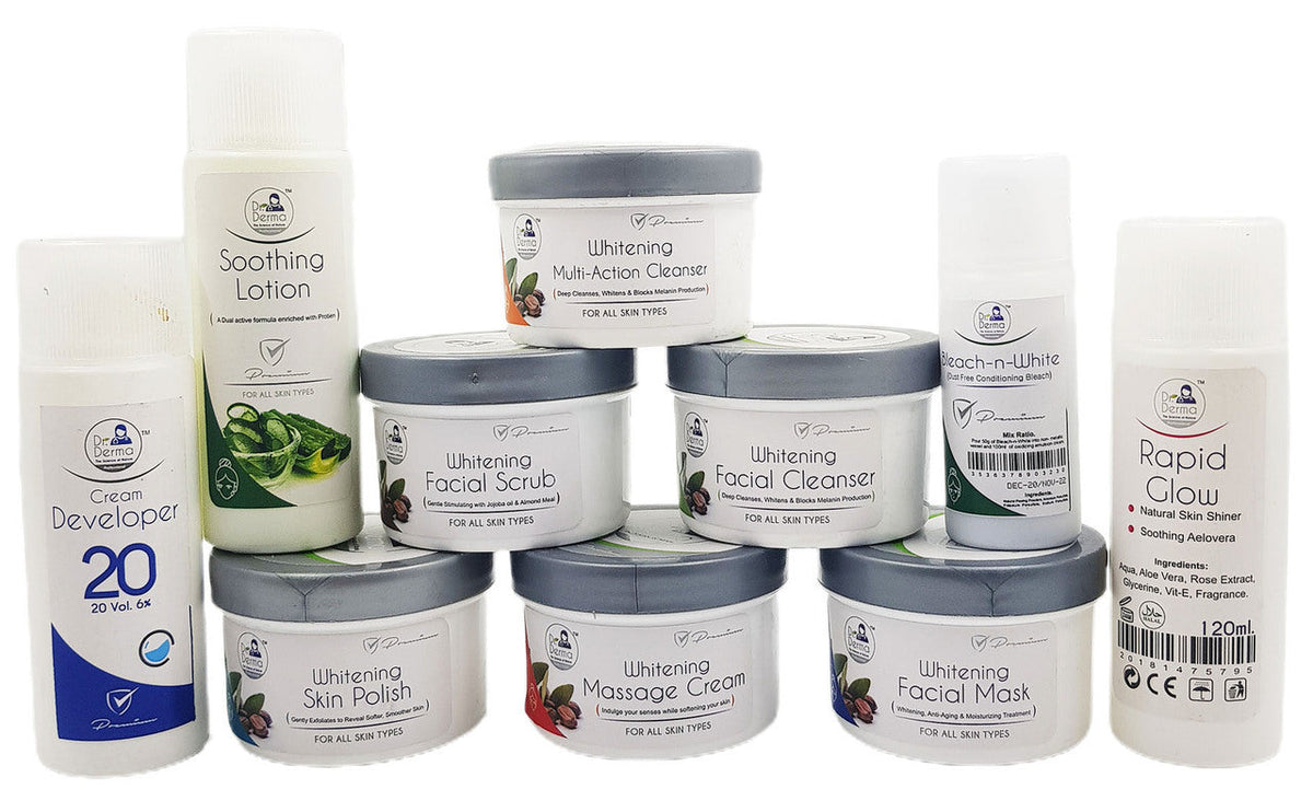 Dr. Derma Whitening & Skin Polish Facial (Medium Kit)