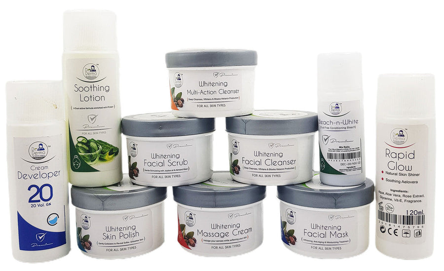 Dr. Derma Whitening & Skin Polish Facial (Medium Kit)