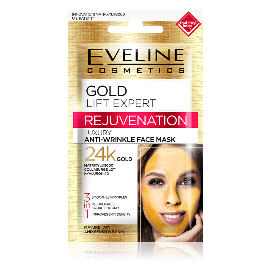 Eveline Gold Lift Expert Luxury Anti Wrinkle Face Mask 7 ML