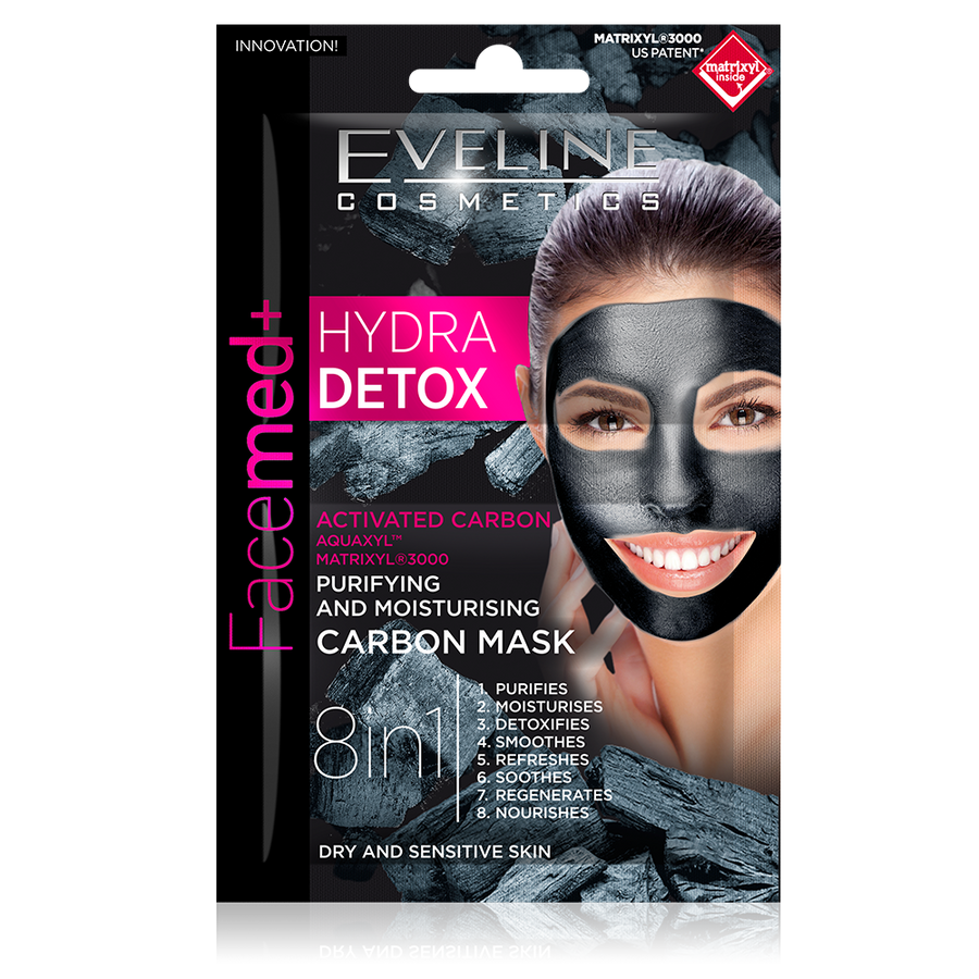 Eveline Facemed Hydra Detox Carbon Mask 10 ML
