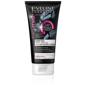 Eveline Facemed Purifying Facial Wash Gel with Activated Carbon 150 ML
