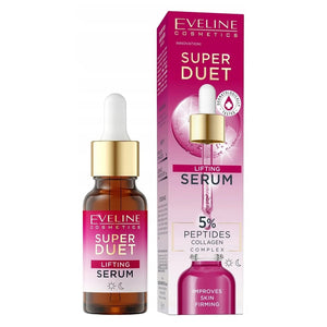 Eveline Super Duet Serum Lifting 5% Peptides & Collagen Complex 18 ML