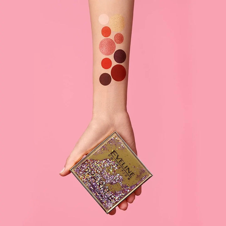 Eveline Sparkle Eyeshadow Palette 9 Colors