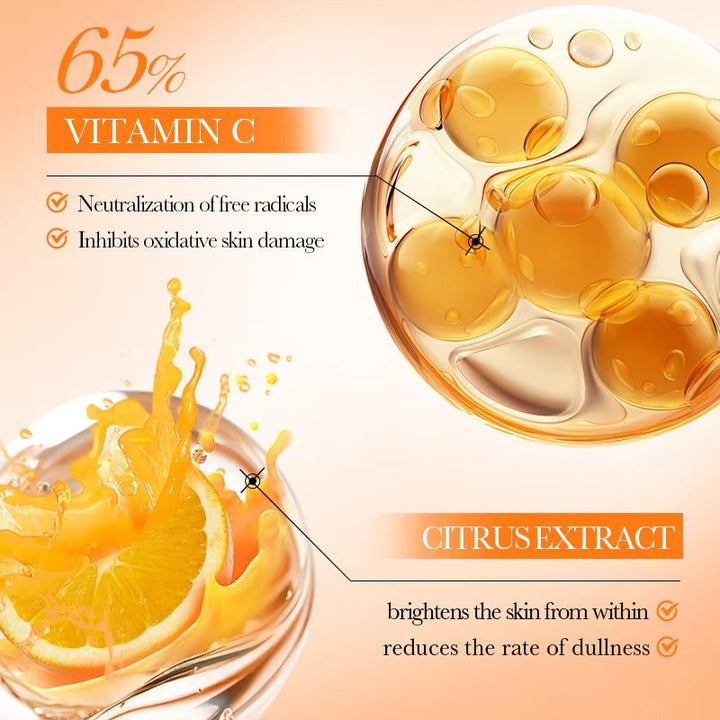 BIOAQUA Vitamin C Skincare Set - 6-Piece Whitening & Antioxidant Kit