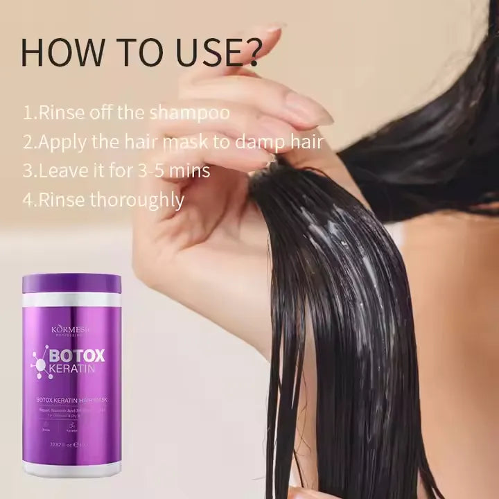 KORMESIC Hair Care Natural Botox Keratin Protein Hair Mask - 1000ml