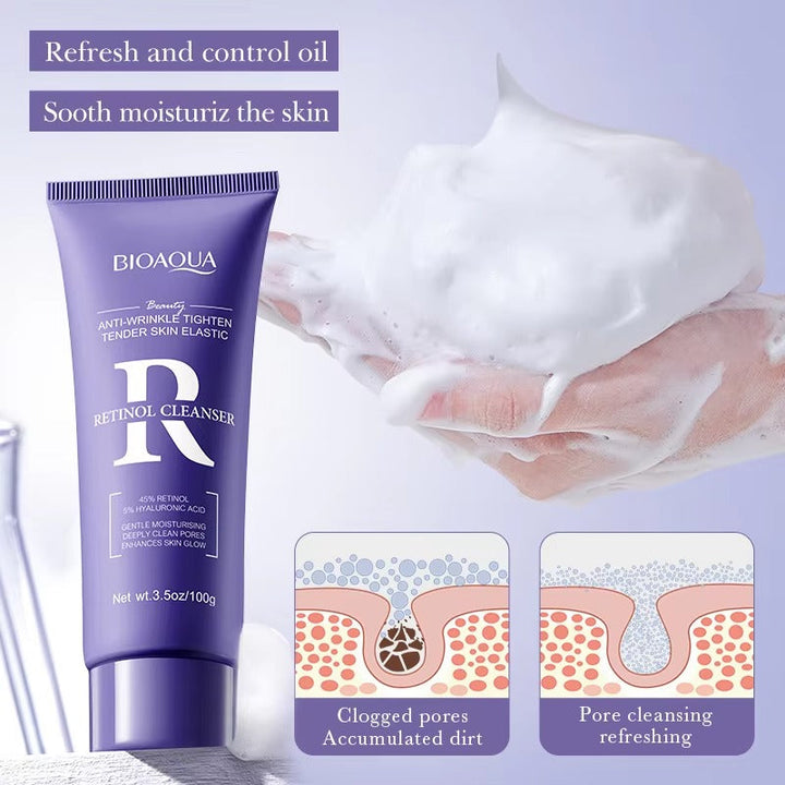 BIOAQUA Anti Wrinkle Retinol Facial Cleanser 100g