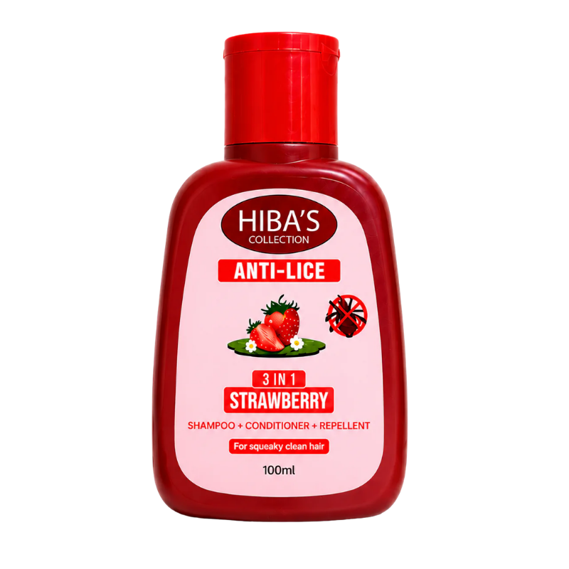 Hiba's Collection Anti Lice (3 in 1 ) Strawberry Shampoo 100ml