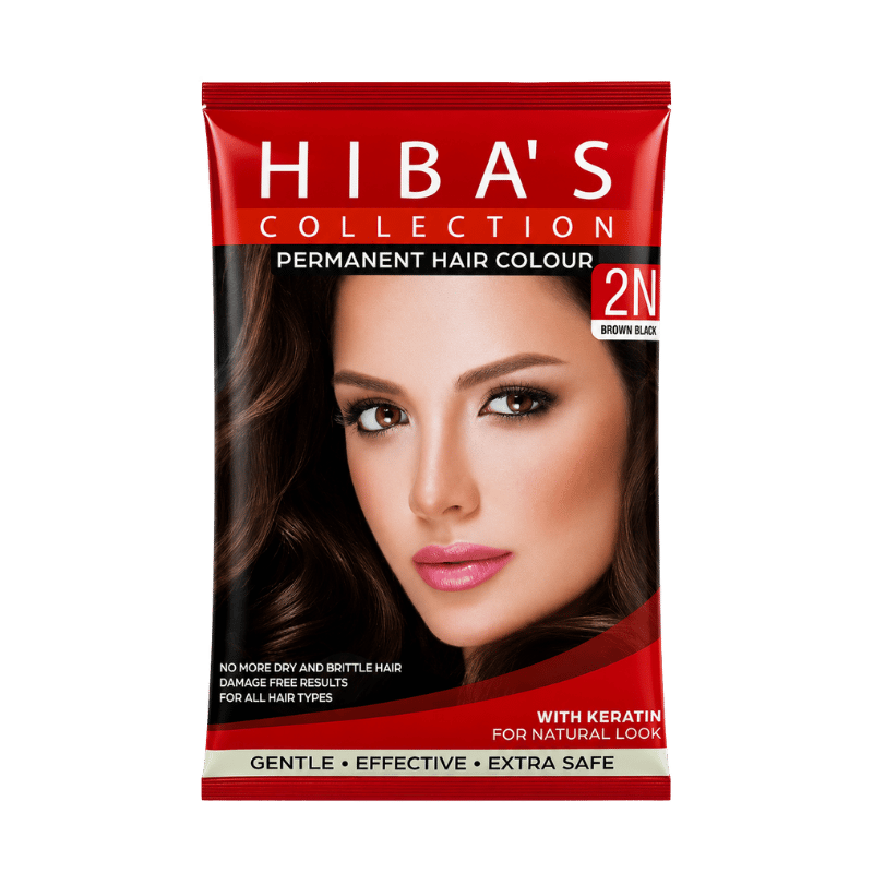 Hiba's Collection HAIR  COLOR 2N BROWN 20 ML (S)