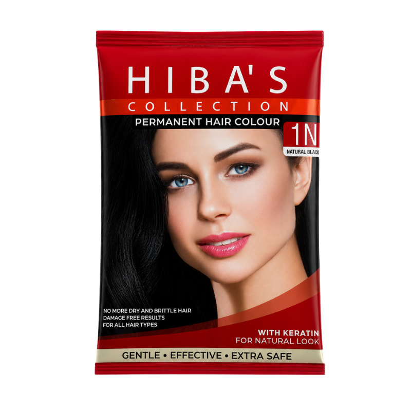 Hiba's Collection Hair Color 1N Natural Black 20 ML (S)