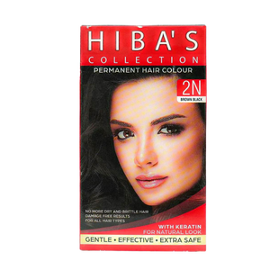 Hiba's Collection Hair Color 2N Brown Black (60-ml)
